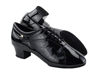 VF CD9316 Black Patent Split Sole Latin Heel - Men's Dance Shoes | Blue Moon Ballroom Dance Supply