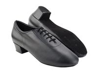 VF CD9336 Black Leather Latin Heel - Men's Dance Shoes | Blue Moon Ballroom Dance Supply