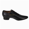 Crown Dance Shoes Mens Standard Black Leather Full Sole 517L-9 - Mens Dance Shoes | Blue Moon Ballroom Dance Supply