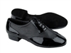 Style CM100101 Black Patent & Black Leather - Men's Dance Shoes | Blue Moon Ballroom Dance Supply