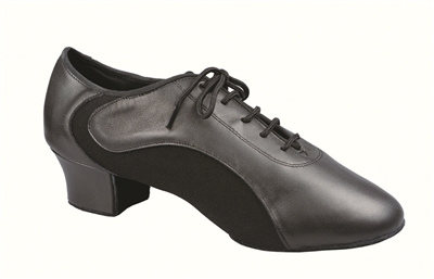 Style DA Aspen Black Leather &  Lycra Mens Practice Shoe - Shoes | Blue Moon Ballroom Dance Supply