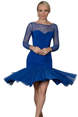 DA D207XXL Short Ruched Sweetheart Dress - Women's Dancewear  | Blue Moon Ballroom Dance Supply