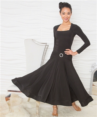 Style D808XXL Long Square Neck Dress