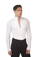 Style MS28 High Collared Tux Shirt - Men's Dancewear | Blue Moon Ballroom Dance Supply