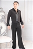 Style MS42 Satin Trim Soft Shirt - Men's Dancewear | Blue Moon Ballroom Dance Supply