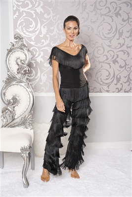 Style P205 Full Fringe Pants for Dance & Performance | Blue Moon Ballroom Dance Supply