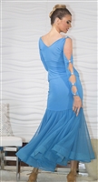 Style T709 Stone Embellished Lattice Top - Dancewear on Sale | Blue Moon Ballroom Dance Supply