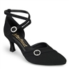 Style IDS American Klass Black Nubuck - Women's Dance Shoes | Blue Moon Ballroom Dance Supply