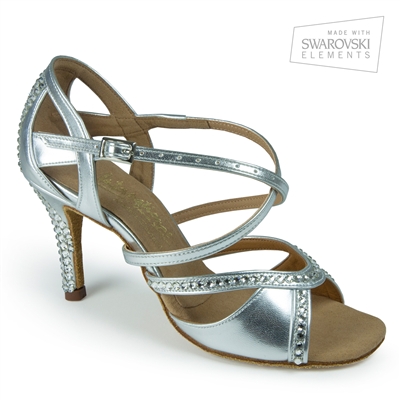 Style IDS Bianca Crystal Silver - Women's Dance Shoes | Blue Moon Ballroom Dance Supply