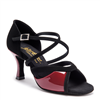 Style IDS Biana Black Nubuck & Merlot Patent - Women's Dance Shoes | Blue Moon Ballroom Dance Supply