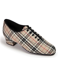 IDS Heather Beige Check Full Sole - Women's Dance Shoes | Blue Moon Ballroom Dance Supply