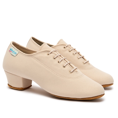 Beige Lycra 1.5" Heel Split-Sole Women's Practice Shoe - Beige Lycra | Blue Moon Ballroom Dance Supply