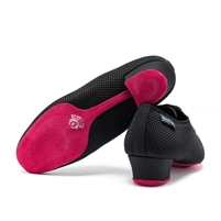 IDS Heather Black Airmesh Split Sole Pink - Women's Dance Shoes | Blue Moon Ballroom Dance Supply
