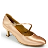 IDS ICS Round Toe Single Strap Peach Satin 2" heel- Women's Dance Shoes | Blue Moon Ballroom Dance Supply
