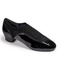 Style IDS Jones Black Suede & Black Patent - Men's Dance Shoes | Blue Moon Ballroom Dance Supply