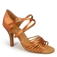 Style IDS Sara Tan Satin - Women's Dance Shoes | Blue Moon Ballroom Dance Supply