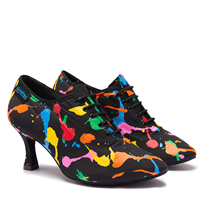 IDS Roxy Art Attack Women's Ballroom Practice Shoe with Heel | Blue Moon Ballroom Dance Supply