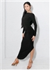 Style Alessandra Draped Dress Black - Women's Dancewear | Blue Moon Ballroom Dance Supply