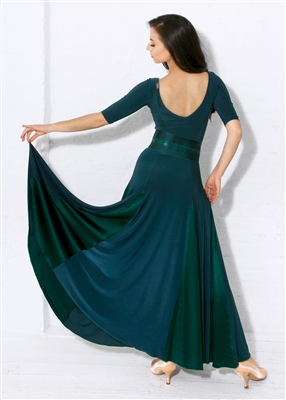 Style Alexa Ballroom Gown Forest Green - Dancewear | Blue Moon Ballroom Dance Supply