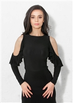 Style Angelique Ruffle Top - Dancewear | Blue Moon Ballroom Dance Supply