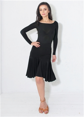 Style Camilla Black Ruffle Skirt - Women's Dancewear | Blue Moon Ballroom Dance Supply