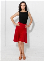 Style Camilla Red Ruffle Skirt - Women's Dancewear | Blue Moon Ballroom Dance Supply