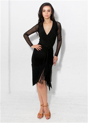 Style Carmen Fringe Dress Black | Blue Moon Ballroom Dance Supply