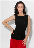 Style Paige Sleeveless Black Top - Dancewear | Blue Moon Ballroom Dance Supply