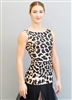 Style Paige Sleeveless Animal Print Top - Dancewear | Blue Moon Ballroom Dance Supply