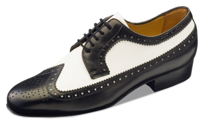 Style NE Buenos Aires Black & White Leather - Dance Shoes | Blue Moon Ballroom Dance Supply