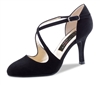 NE Serena Black Suede - Dance Shoes | Blue Moon Ballroom Dance Supply