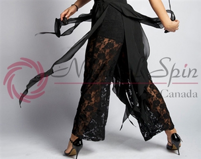 Style NS 10Pa004 Black Lace Pant - Women's Dancewear  | Blue Moon Ballroom Dance Supply