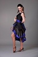 Style NS BD13 Black with Indigo Ballroom Dress - Women's Dancewear | Blue Moon Ballroom Dance Supply