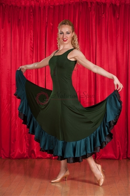 Style NS BD13 Dark Green Ballroom Dress - Women's Dancewear | Blue Moon Ballroom Dance Supply