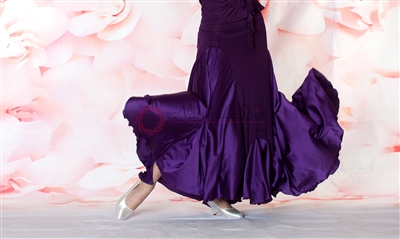 Style NS Two Tone Purple Ballroom Skirt | Blue Moon Ballroom Dance Supply