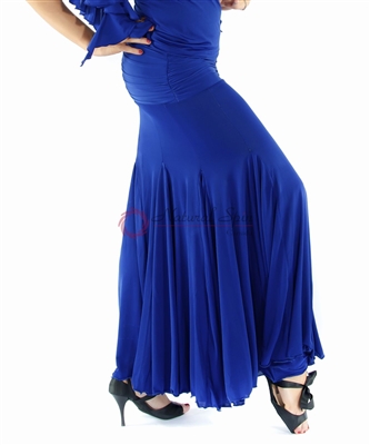 Style NS Blue Fitted Ballroom Skirt | Blue Moon Ballroom Dance Supply