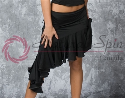 Style NS L08006 Black Latin Skirt for Dance | Blue Moon Ballroom Dance Supply