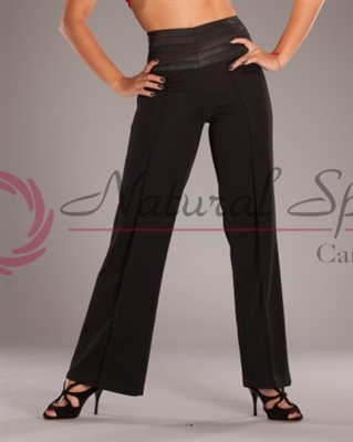 Style NS LP22 Black Trouser Pant - Quality Dancewear | Blue Moon Ballroom Dance Supply