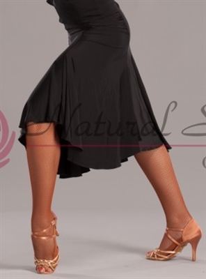 Style NS LS67 Black Knee Length Skirt for Dance | Blue Moon Ballroom Dance Supply