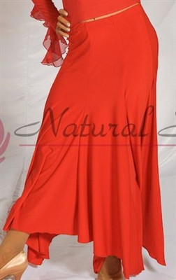 Style NS Basic Red Ballroom Skirt | Blue Moon Ballroom Dance Supply