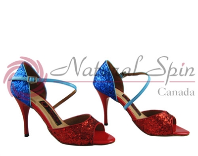 Style NS Rio Red & Blue Glitter