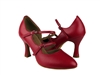 Style PP201 Red Faux Leather Vegan - Ladies Dance Shoes | Blue Moon Ballroom Dance Supply
