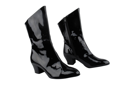 Style PP205A Black Patent Leather Ankle Boot - Dance Footwear | Blue Moon Ballroom Dance Supply