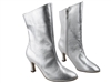 Style PP205A Silver Leather Ankle Boot - Dance Footwear | Blue Moon Ballroom Dance Supply
