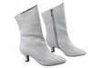 Style PP205A White Leather Ankle Boot - Dance Footwear | Blue Moon Ballroom Dance Supply