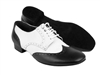 Style PP301 Black Leather & White Leather - Men's Dance Shoes | Blue Moon Ballroom Dance Supply