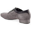 Rummos Elite Ricardo Grey Suede and Black Trim Mens Shoe - Men's Dance Shoes| Blue Moon Ballroom Dance Supply