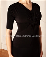 Style RS Atelier Diva Node Ballroom Practice Top Black - Women's Dancewear | Blue Moon Ballroom Dance Supply