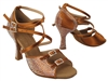 Style S1004CC Crystal Copper Tan Satin - Women's Dance Shoes | Blue Moon Ballroom Dance Supply