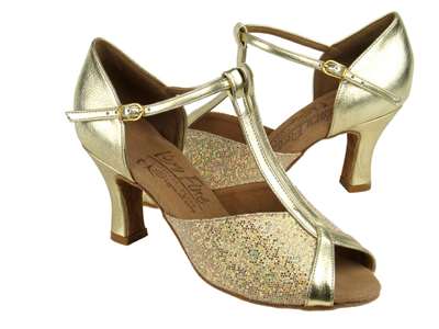 Style S2804 Gold Scale & Gold - Ladies Dance Shoes | Blue Moon Ballroom Dance Supply